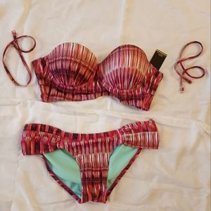 Two Piece Women's Colorful Bikini Bathing Suit  - sz S.